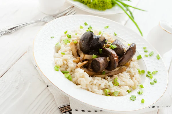 Risotto z grzybami Borowik — Zdjęcie stockowe