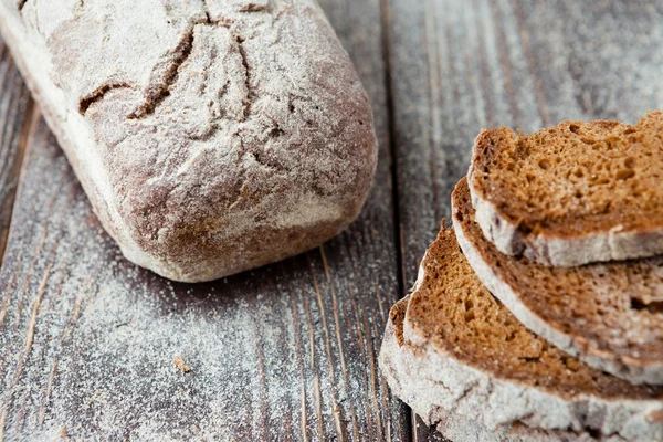 Homemade square rye bread — Stock Photo, Image