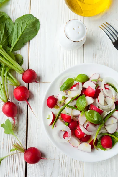 Salada simples de rabanete — Fotografia de Stock
