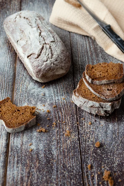 Güzel kokulu çavdar ekmeği panoları — Stok fotoğraf