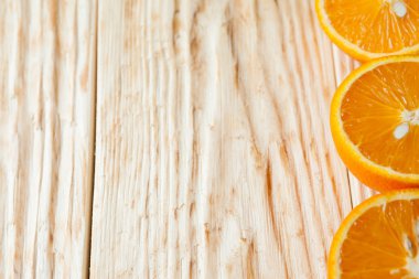 portakal ile ahşap arka plan