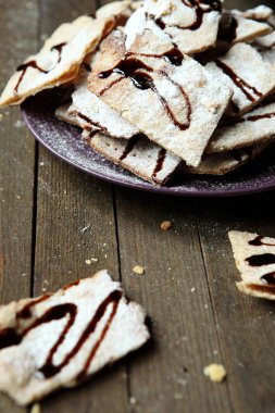 çikolatalı kurabiye Noel kurabiyeleri kare