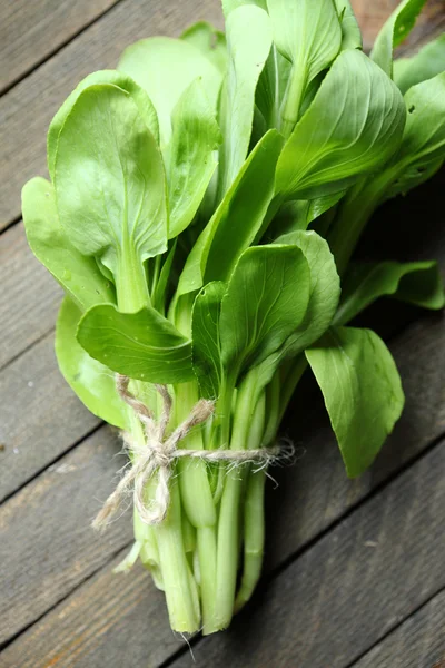 Folhas frescas bok choy para salada — Fotografia de Stock