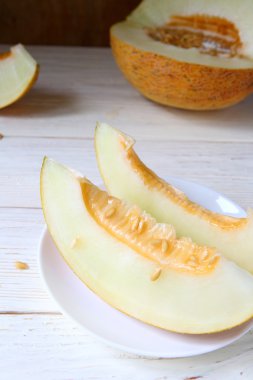 güzel kokulu kavun parçaları