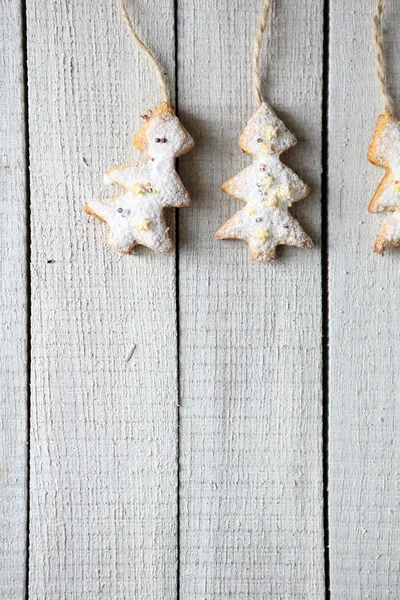 Різдвяне печиво на дошках — стокове фото