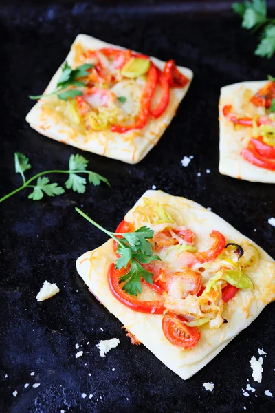 Pita de verduras con queso — Foto de Stock