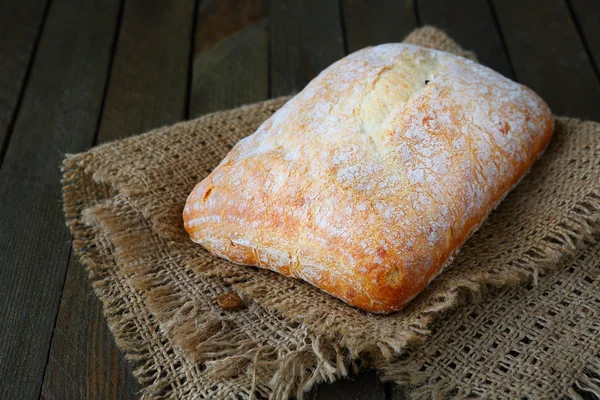 Ciabatta italiana fresca, pão — Fotografia de Stock