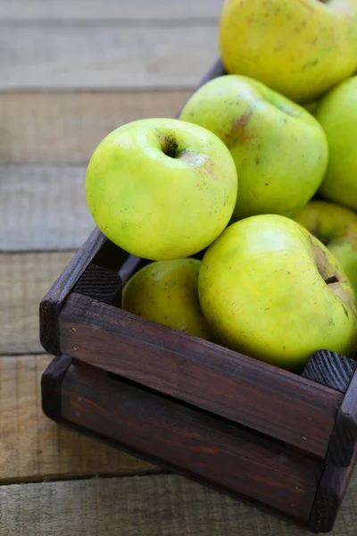 Homegrown green apples — Stock Photo, Image