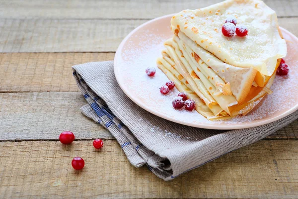 Delicate fragrant crepes — Stock Photo, Image