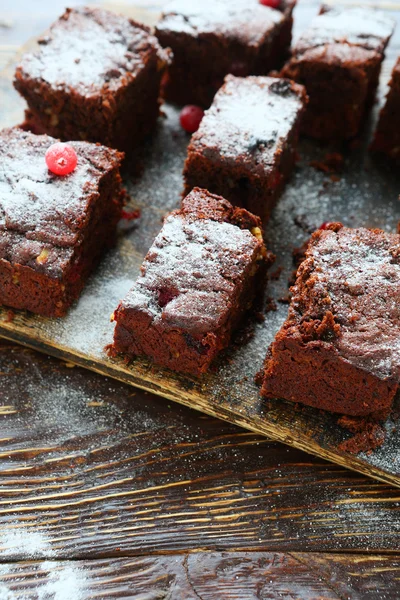 Chocolate cake, brownie — Stock Photo, Image