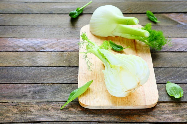 Hälften frischer Fenchel — Stockfoto