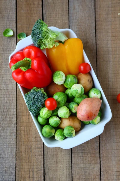 Ingredientes para cazuelas de verduras — Foto de Stock