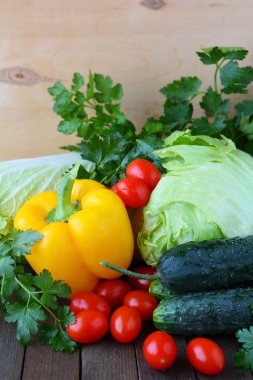 Bitkisel Ürün - lahana, biber, otlar