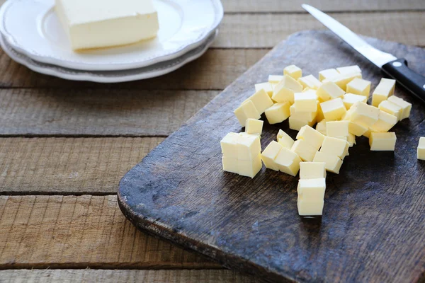 Slices of homemade butter — Stock Photo, Image