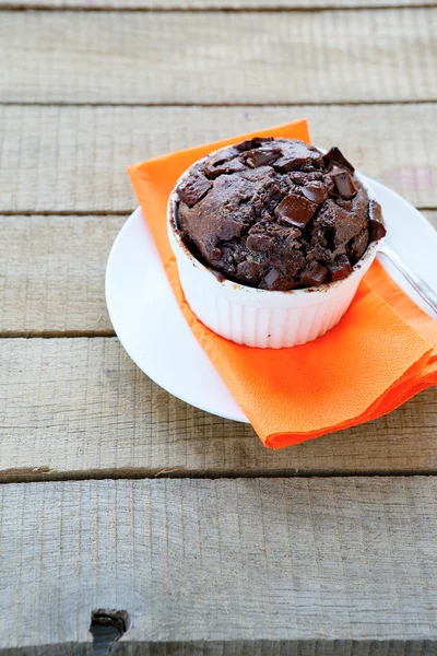 Cupcake de chocolate con sabor — Foto de Stock