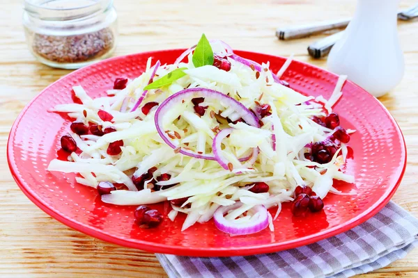 Ensalada ligera con granada y col —  Fotos de Stock