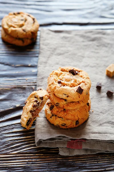 Máslo cookies s čokoládovými kousky — Stock fotografie