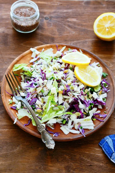 Besleyici ve taze salata — Stok fotoğraf