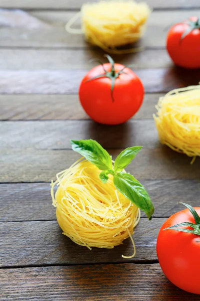 Pasta och tomater — Stockfoto