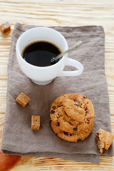 小杯的咖啡和饼干 — 图库照片