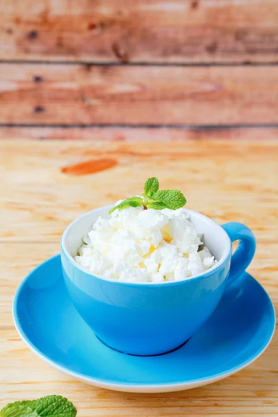 Fresh cottage cheese — Stock Photo, Image