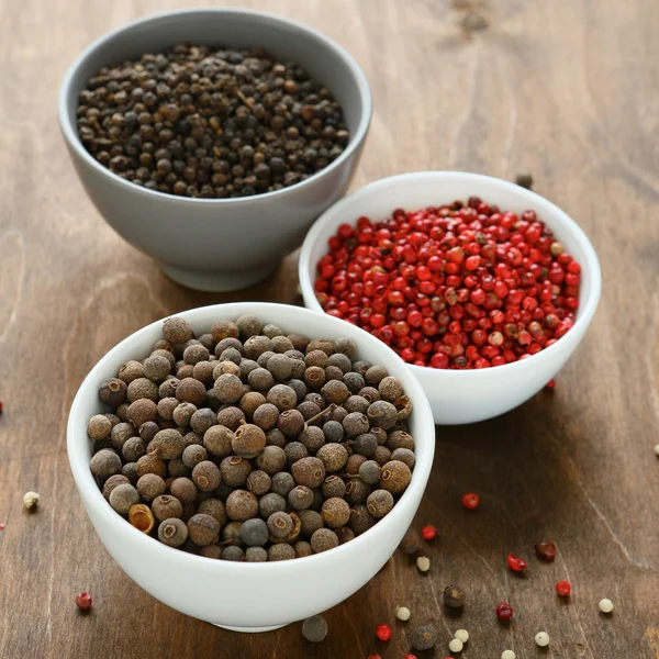 Spices - set various bell peppers — Stock Photo, Image