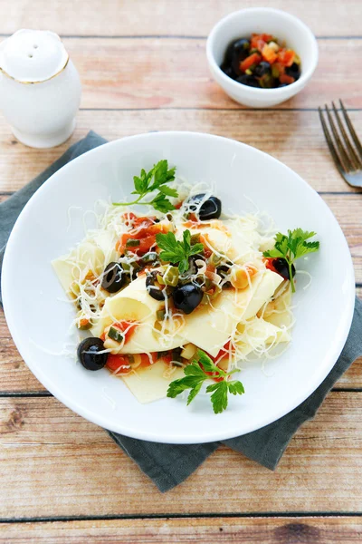 Lasagna with tomato — Stock Photo, Image