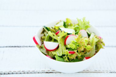 salad with radishes
