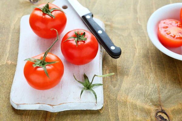 Tomaten in het kookproces — Stockfoto
