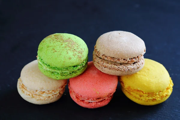 Pile of fresh and delicious macaroon — Stock Photo, Image