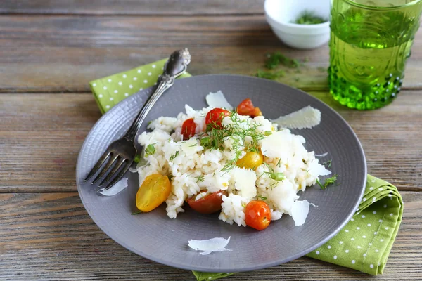 Risotto with roasted tomatoes — Stock Photo, Image