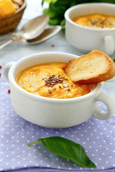 Vegetable soup puree — Stock Image Vegetable soup puree Royalty Free Stock Photos
