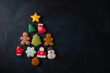 Havva şeklinde Noel kurabiyesi manzarası