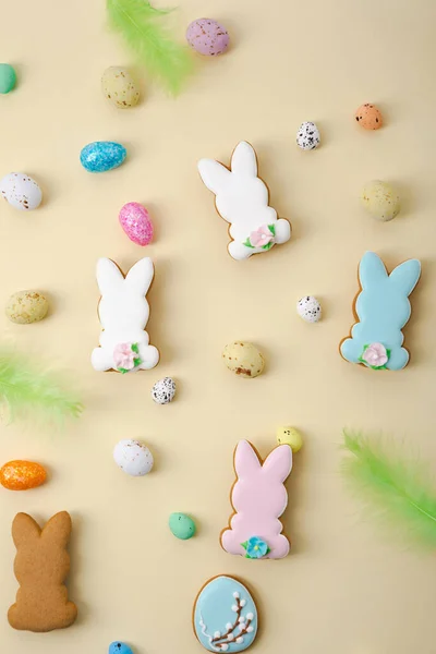 Печенье Корочки Пасхальным Кроликом — стоковое фото