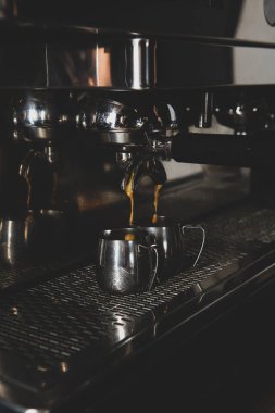 Kahve makinesi ve espresso kafe konsepti