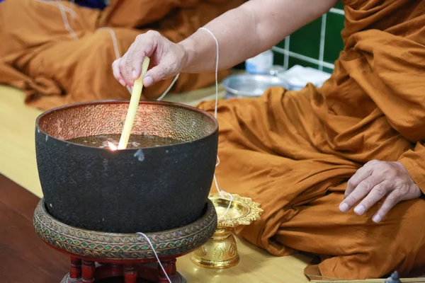 Tajski bhuddhist mnichów — Zdjęcie stockowe