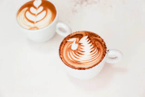 Latte sanat kahve — Stok fotoğraf