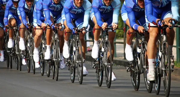 Chrono course de vélo Images De Stock Libres De Droits