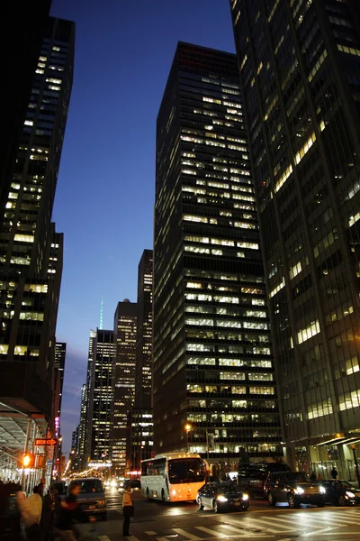 New York City by night — Stock Photo, Image