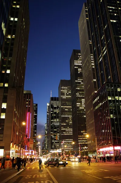 Nueva York de noche — Foto de Stock