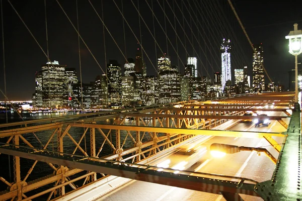 Brooklyn Köprüsü trafiği — Stok fotoğraf