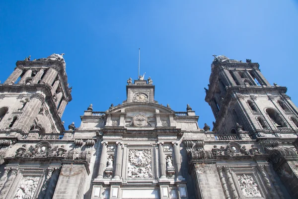 メキシコシティ大聖堂、ソカロ、メキシコ — ストック写真