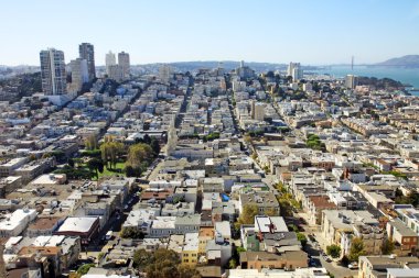 San Francisco 'nun hava manzarası