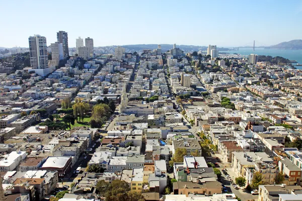 San Francisco 'nun hava manzarası — Stok fotoğraf