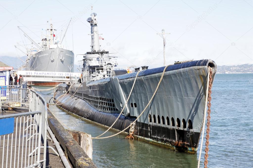 USS Pampanito, American submarine in San Francisco, USA