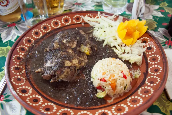 Meksikalı köstebek de huitlacoche — Stok fotoğraf