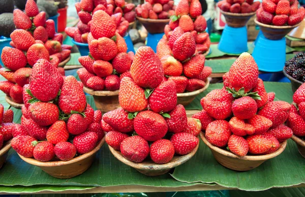 红色、 美味 strawberrie — 图库照片