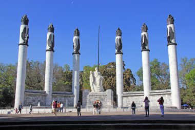 Monument to the heroic cadets in chapultepec park, Mexico cit clipart