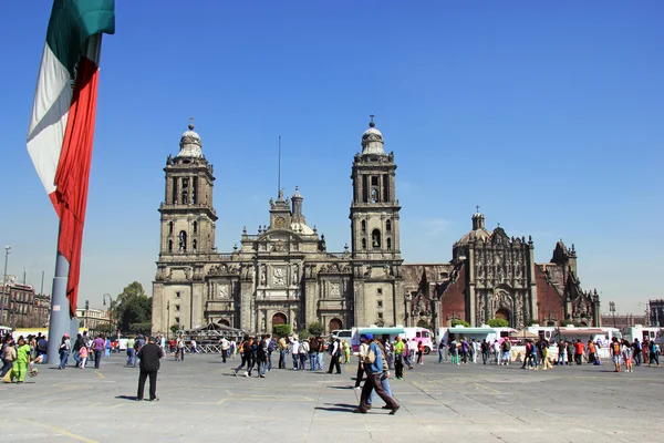 Xocalo, mexikanische stadt — Stockfoto