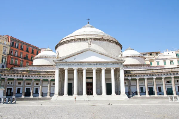 Piazza del plebiscito, neapel, italien — Stockfoto